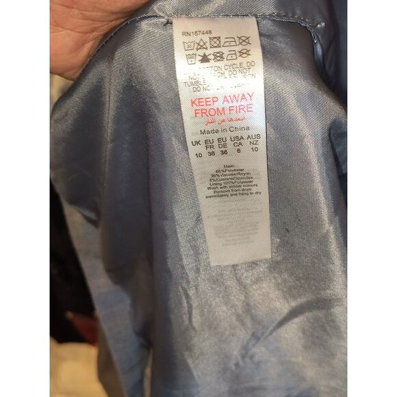 Pretty Little Things Oversized Dad Blazer Charcoal Gray - Picture 6 of 6